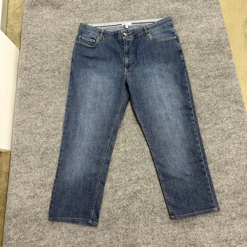 Peter Millar Jeans Mens 38x34 Blue‎ Stretch Denim Mid Rise Straight Crown